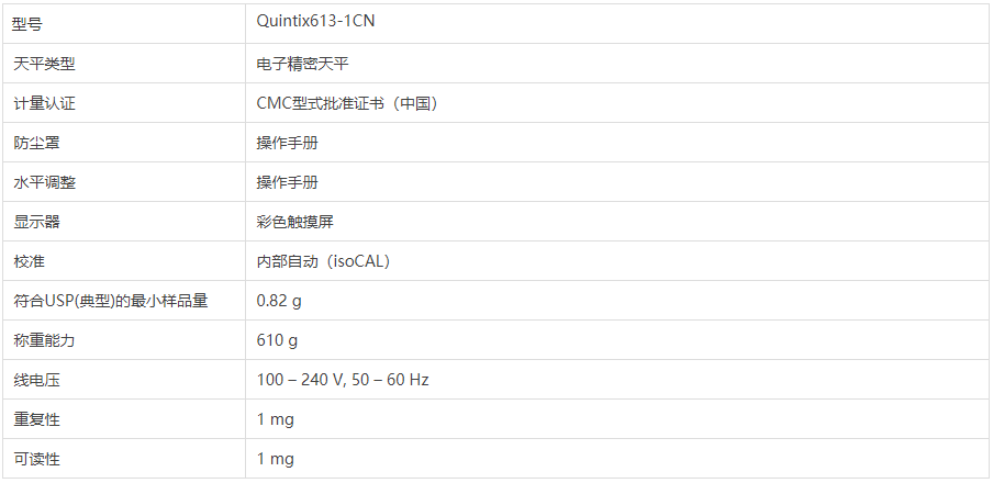 德国Sartorius赛多利斯Quintix613-1CN电子天平_实验室电子天平_赛多利斯代理